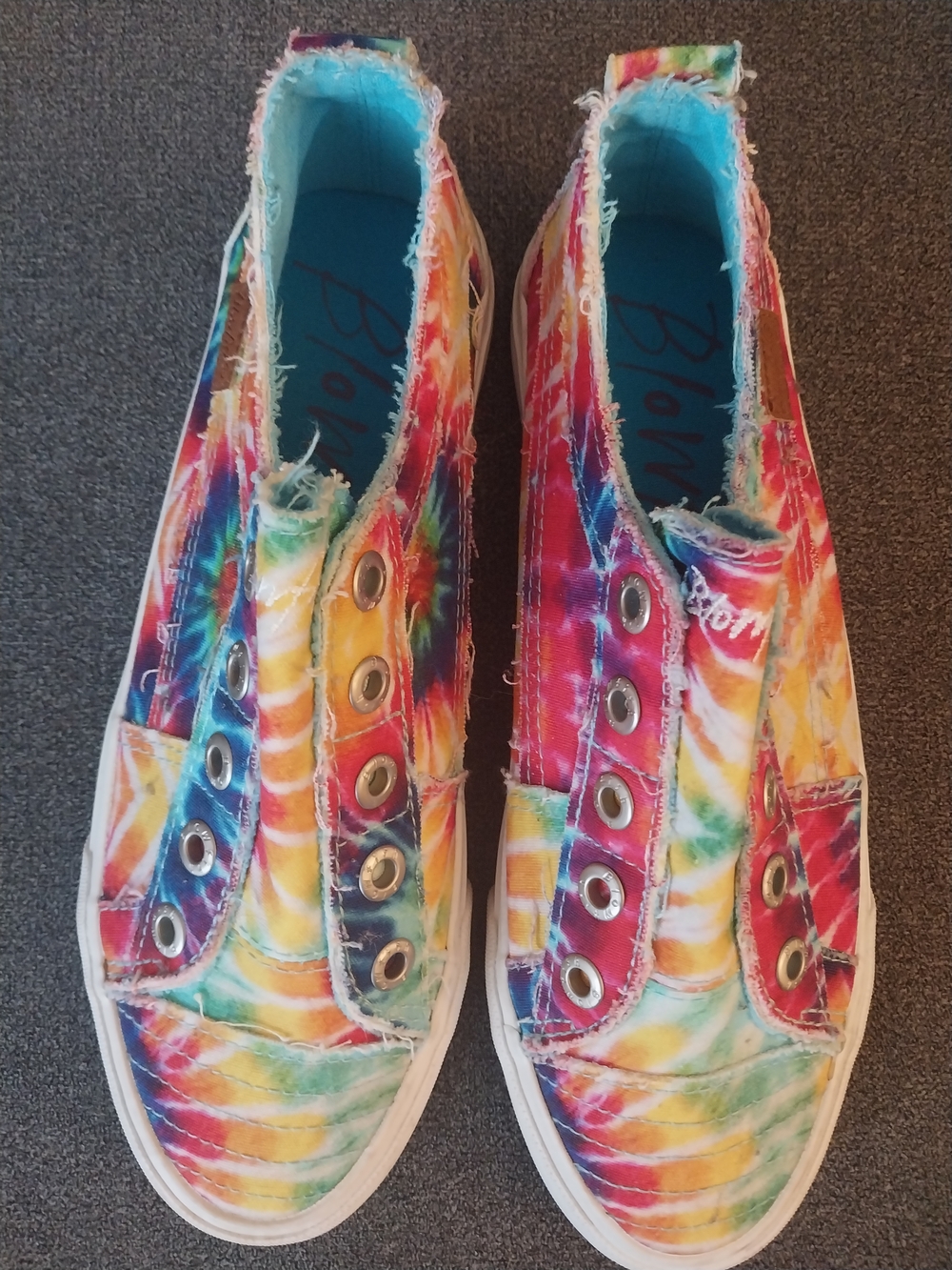 Blowfish Kids Rainbow Tie-Dye Slip-On Sneakers